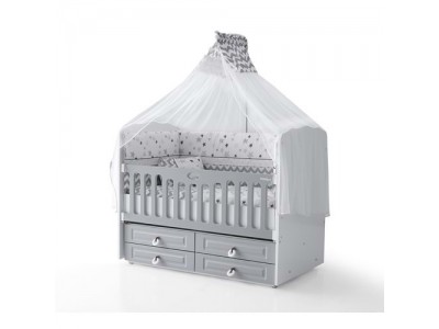 Grey 70x130 Beşik