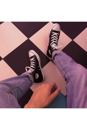 AllStar Converse Siyah Uzun