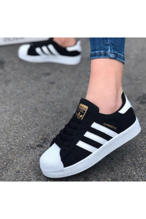 Adidas SüperStar Siyah Süet