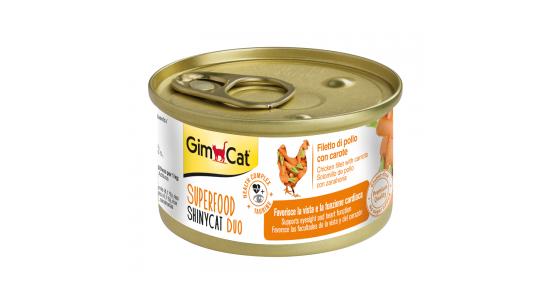 Gimcat Shinycat Fileto Tavuklu ve Havuçlu Kedi Konserve Maması 70 Gr
