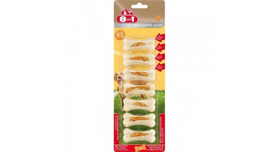 8 in 1 Delights Köpek İcin Ağiz Bakim Kemiği XS 7 Adet 140 Gr