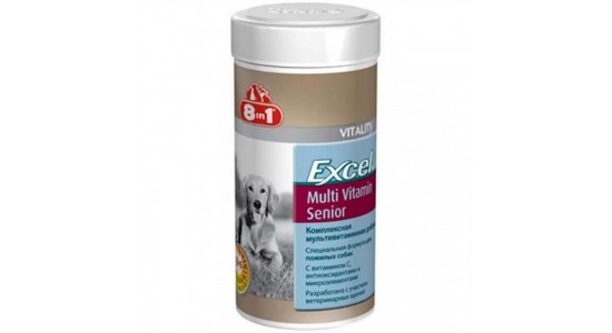 8 in 1 Excel Yasli Köpek Multivitamin Tableti 70 Tablet