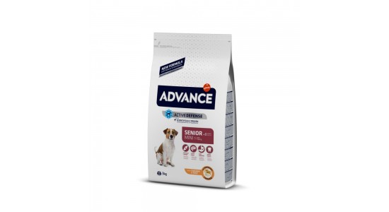 Advance Senior 8+ Tavuklu Küçük Irk Yaşlı Köpek Maması 3 Kg