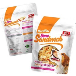 Bio Pet Active Bone Sandwich Karışık Mini Ödül Bisküvisi 200 Gr