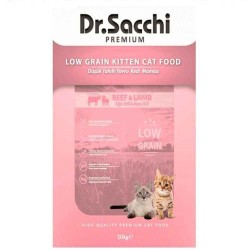 Dr.Sacci Sığır Etli ve Kuzu Etli Kitten Yavru Kedi Maması 10 Kg