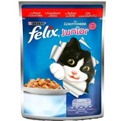 Felix Junior Sığır Etli Yavru Kedi Konserve Maması 100 Gr