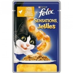 Felix Sensations Tavuklu ve Havuclu Yetişkin Kedi Konserve Maması 100 Gr