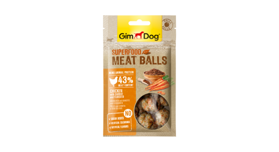 Gimdog Meatballs Havuclu ve Keten Tohumlu Tavuklu 70 Gr