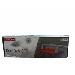 Kedi Askili Radyatör Yataği Kırmızı 36x56x17.5 Cm