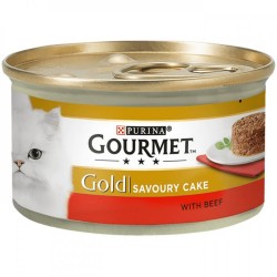 Gourmet Gold Savoury Cake Sığır Etli Kedi Konserve Maması 85 Gr