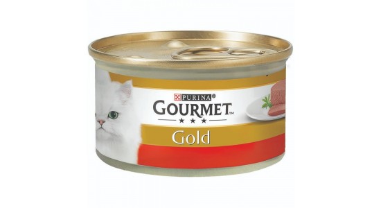 Gourmet Gold Kıyılmış Sığır Etli Kedi Konserve Maması 85 Gr
