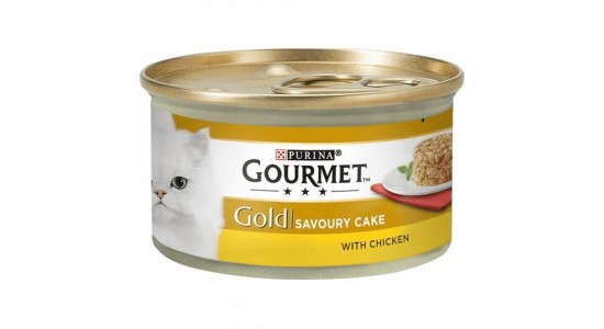 Gourmet Gold Savoury Cake Tavuklu Kedi Konserve Maması 85 Gr