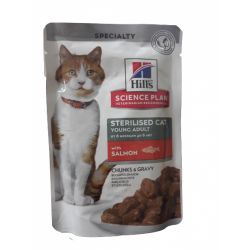 Hills Somonlu Sterilised Kısırlaştırılmış Kedi Konserve Maması