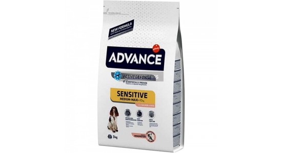 Advance Sensitive Somonlu Yetişkin Köpek Maması 3 Kg