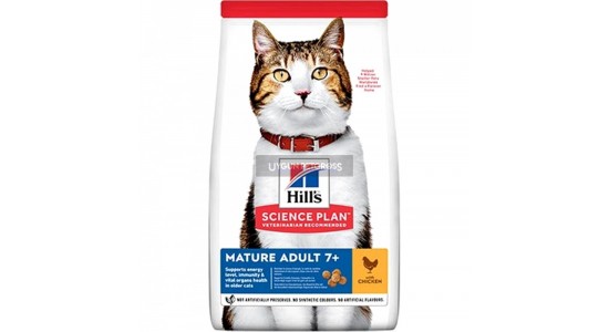 Hills Mature 7+ Tavuklu Yaşlı Kedi Maması 3 Kg