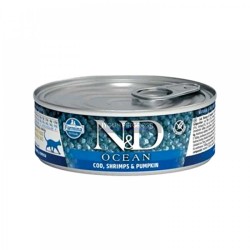 Nd Ocean Morina Balıklı Karidesli Balkabaklı Yetişkin Kedi Konserve Maması 80 Gr