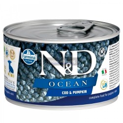 Nd Ocean Puppy Mini Morina Balıklı ve Balkabaklı Yavru Köpek Konserve Maması 140 Gr