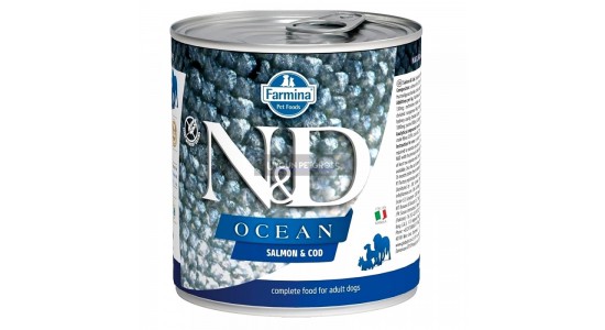 Nd Ocean Somon ve Morina Balıklı Yetişkin Köpek Konserve Maması 285 Gr