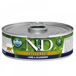 Nd Prime Tahılsız Kuzu Etli ve Yaban Mersinli Yetişkin Kedi Konserve Maması 80 Gr