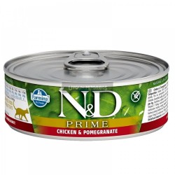 Nd Prime Tahılsız Tavuklu ve Narli Yetişkin Kedi Konserve Maması 80 Gr