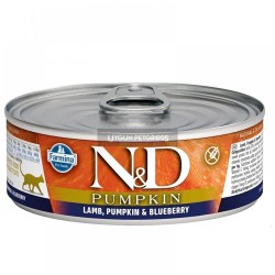 Nd Pumpkin Balkabaklı Tahılsız Kuzu Etli ve Yaban Mersinli Kedi Konserve Maması 80 Gr
