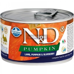 Nd Pumpkin Mini Balkabaklı Kuzu Etli ve Yaban Mersini Yetişkin Köpek Konserve Maması 140 Gr
