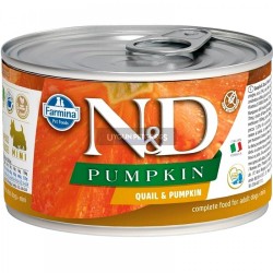 Nd Pumpkin Mini Balkabaklı ve Bıldırcınli Yetişkin Köpek Konserve Maması 140 Gr