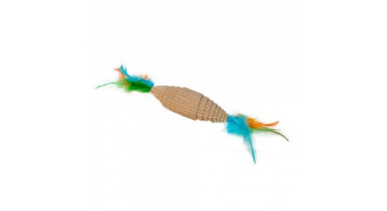 Eastland Karton Tüylü Kedi Oyuncağı 10x3 Cm