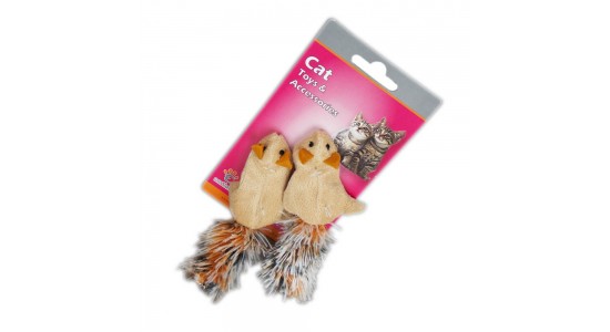 Eastland Kedi Otlu Hışır Peluş Sincap İkili 5 Cm