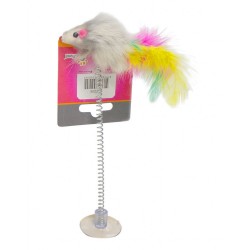 Eastland Vantuzlu ve Yayli Fare Kedi Oyuncak 7.5 Cm