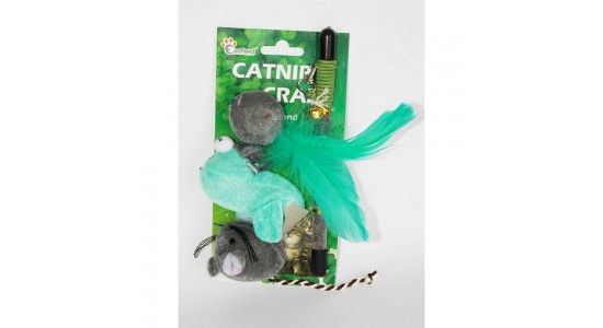 Eastland Kedi Oltası Seti Fare Kus Tüylü Top 20 Cm