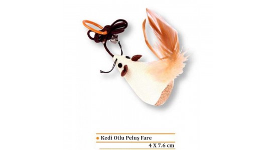 Eastland Kedi Otlu Peluş Fare 7 Cm