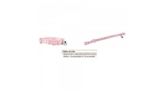 Eastland Plas. Çıngıraklı Pembe Kedi Tasması 23-25 Cm