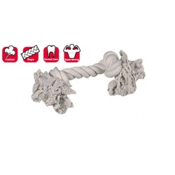 Karlie 2 Düğümlü İp Köpek Oyuncağı L 35 Cm Beyaz