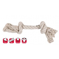 Karlie 2 Düğümlü İp Köpek Oyuncağı S 22 Cm Beyaz