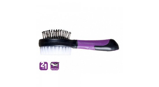 Karlie 2 Tarafli Fırça 21x6x6 Cm Mor-Siyah