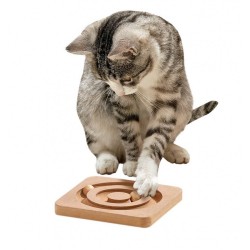 Karlie Ahsap Kedi Zeka Oyuncağı 19x19x2 Cm