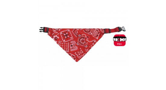 Karlie Bandanali Tasması 40-65 Cm Kırmızı