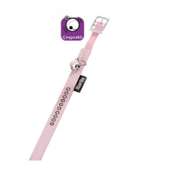 Karlie Deri Tasli Kedi Tas.XS 30 Cm-11Mm Toz Pembe