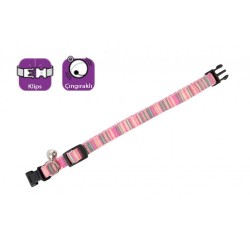 Karlie Kedi Boyun Tasması Çıngıraklı 30 Cm Pembe