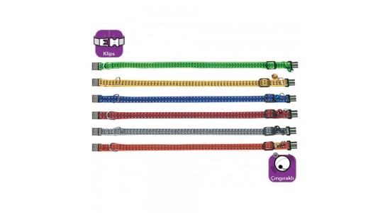 Karlie Kedi Tasması Çıngıraklı 25-35 Cm Karışık Renkli