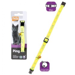 Karlie Kedi Tasması Çıngıraklı 30 Cm Sari