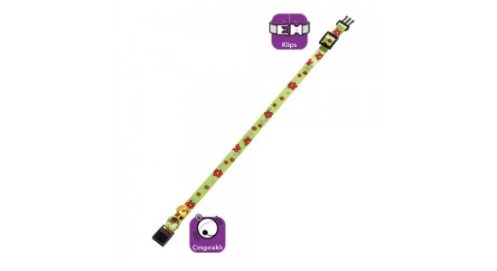 Karlie Kedi Tasması Çıngıraklı 30 Cm Yesil