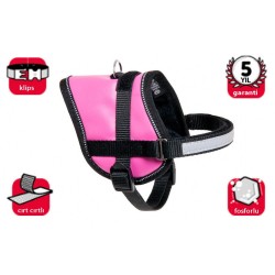 Karlie Reflektörlü Göğüs Tasması XS 26-35 Cm Pembe