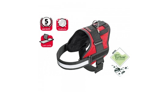 Karlie Teflon Ref.İsimli.Göğüs Tasması XS 44-50 Cm Kırmızı