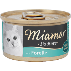 Miamor Pastete Alabalıklı Yetişkin Kedi Konserve Maması 85 Gr