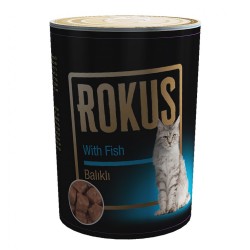 Rokus Balıklı Yetişkin Kedi Konserve Maması 410 Gr