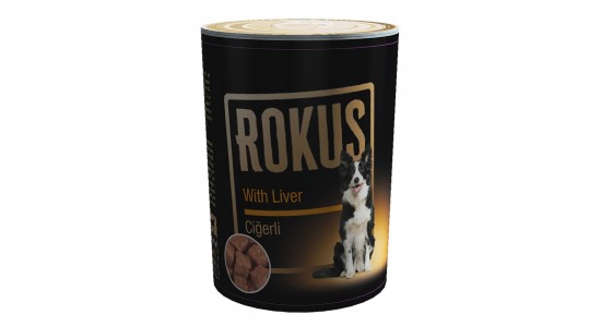 Rokus Ciğerli Köpek Konserve Maması 410 Gr