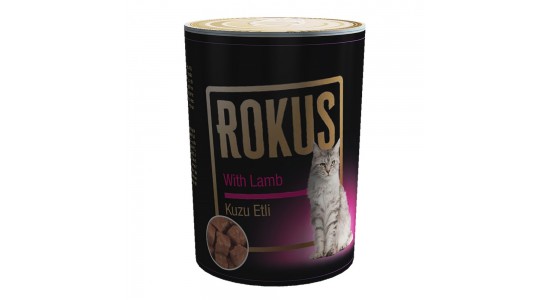 Rokus Kuzu Etli Yetişkin Kedi Konserve Maması 410 Gr