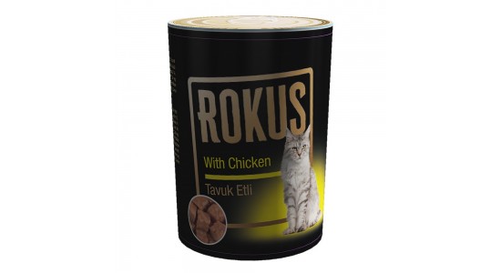 Rokus Tavuklu Yetişkin Kedi Konserve Maması 410 Gr